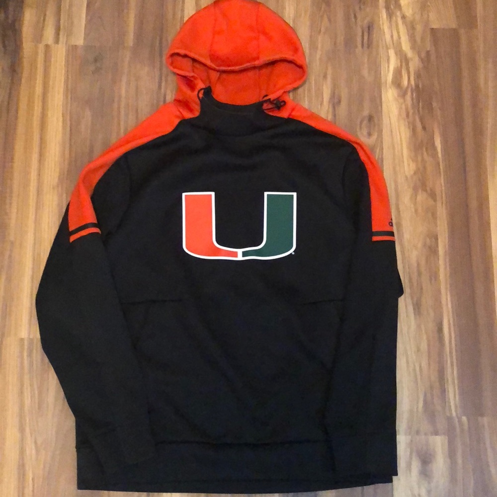 Men’s Miami Hurricanes Adidas Climawarm Hoodie